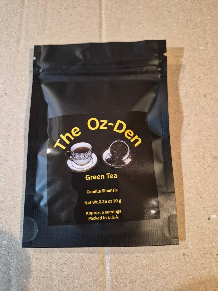 The Oz-Den Green Tea pack